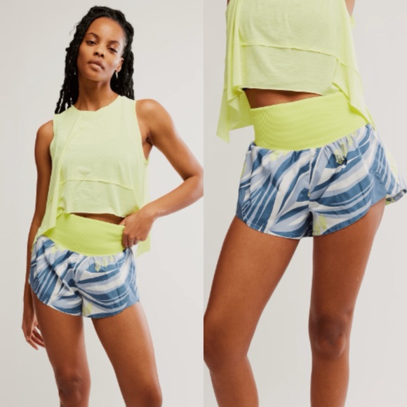 Free People Pants - Free People / FP Movement Carpe Diem Print in Sporty Stripe